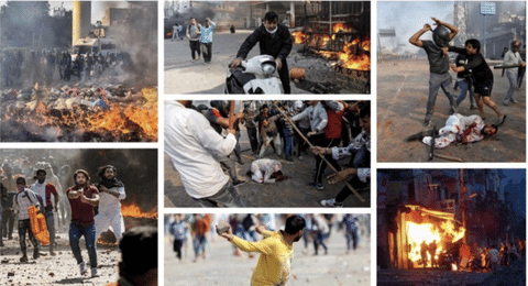 Just 10km from PMO-Home Ministry, Delhi burns in riots. 